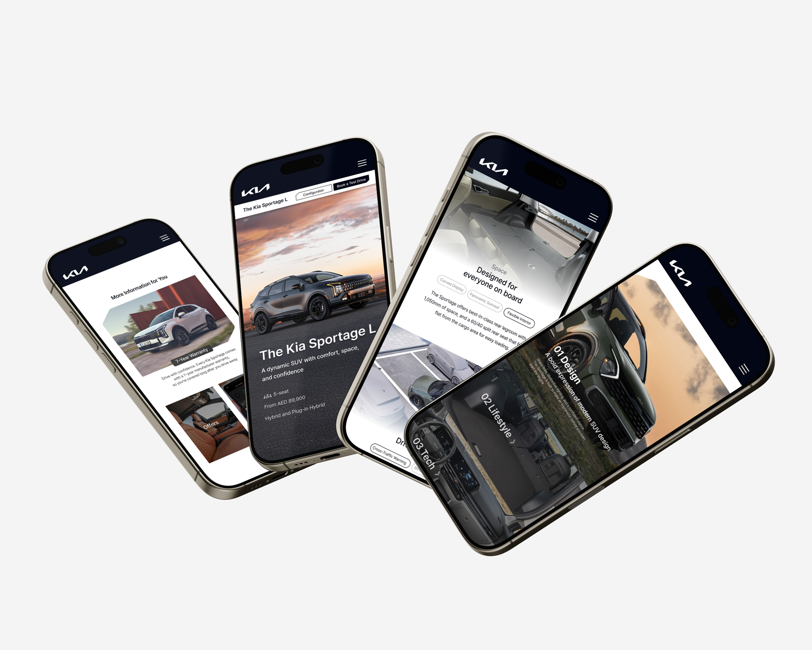 Kia UAE vehicle detail page redesign